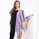 Iris палантин ручной росписи. Палантины. BatikStyle. Ярмарка Мастеров.  Фото №4