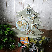 Подарки к праздникам handmade. Livemaster - original item Christmas tree interior in the range. Christmas tree decoupage.. Handmade.