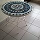 TABLES: Coffee table with mosaic D-60cm. Tables. Marjana. Online shopping on My Livemaster.  Фото №2
