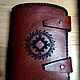 Мужской кожаный кошелёк BFW-05 "Репейник". Кошельки. M8 handcrafted leather. Ярмарка Мастеров.  Фото №5