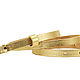 Golden leather belt. Straps. alexaccessories. Online shopping on My Livemaster.  Фото №2