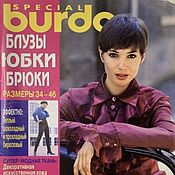 Материалы для творчества handmade. Livemaster - original item Burda Special Magazine Blouses-Skirts-Trousers Autumn/Winter 1998 E505. Handmade.