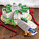 Торт из картона "Новогодний", для сладких подарков. Новогодние сувениры. Мария Подарки. Ярмарка Мастеров.  Фото №5