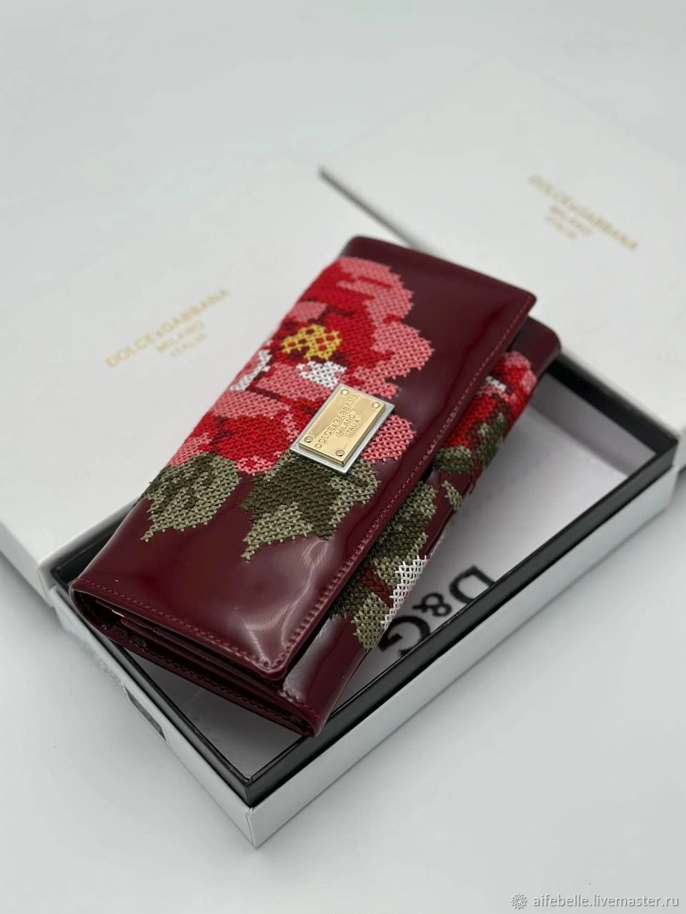Винтаж: Кошелёк Dolce Gabbana, гобелен, натуральная кожа, Сумки винтажные, Москва,  Фото №1