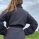 Куртка из крапивы в свободном крое укороченый вариант. Куртки. Laotty. Одежда в свободном крое.. Ярмарка Мастеров.  Фото №4