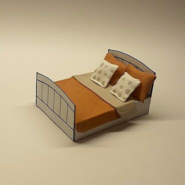 Кровать из бумаги поделки