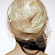 Evening turban hat hijab head wrap millinery with net and Pearls. Caps. TURBAN SVS. My Livemaster. Фото №6
