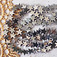 Beads 8mm Hematite Silver Star, Beads1, Solikamsk,  Фото №1
