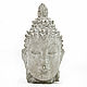 Статуэтка Будды из бетона, серая с текстурой дерева. Статуэтки. A Z O V   G A R D E N. Интернет-магазин Ярмарка Мастеров.  Фото №2