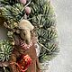 новогодняя игрушка Лось, 14 см. Декор. Tatiana Saveleva. Интернет-магазин Ярмарка Мастеров.  Фото №2