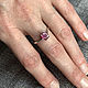Необработанный розовый Сапфир 1,22ct в классическом серебряном кольце. Кольца. Shukra Натуральные драгоценные камни. Ярмарка Мастеров.  Фото №5