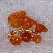 Amber Cufflinks amber Silver 875 head vintage USSR