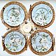 Painted porcelain Plates on the wall Rose on blue, Plates, Kazan,  Фото №1