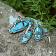 Turquoise (earrings and ring) (205). Jewelry Sets. The Precious Casket. My Livemaster. Фото №6
