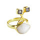 Moonstone and Labrador ring, ring with adult. Rings. Irina Moro. Online shopping on My Livemaster.  Фото №2