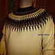 Sweater 'Icelandic motives'. Mens sweaters. Knitting from Lyudmila Makarova. Online shopping on My Livemaster.  Фото №2