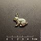 Заказать Значки броши ЗАЯЦ КРОЛИК hare rabbit pin brooch badge. WiLiJe: WildLife Jewelery. Ярмарка Мастеров. . Значок Фото №3