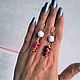 Серьги конго из натуральных камней коралла кахолонга длинные. Серьги классические. Украшения из самоцветов 'ГРАНАТ-МК' (samotsvety-ot-granat-mk). Ярмарка Мастеров.  Фото №6