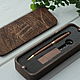 Gift set: wooden pen and flash drive with engraving. Gifts for February 23. Trees may - creative workshop. My Livemaster. Фото №4