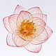 Pink lotus comb. Comb. PandaStudio (glossyfleur). Online shopping on My Livemaster.  Фото №2