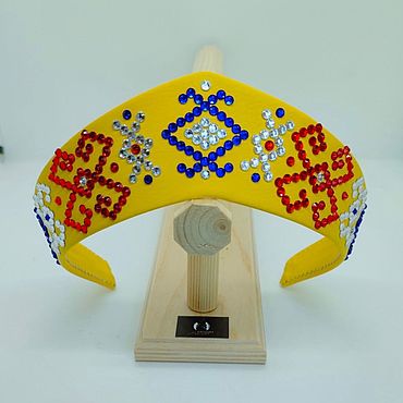 Русский стиль ручной работы. Ярмарка Мастеров - ручная работа Кокошник ОРНАМЕНТ. Handmade.