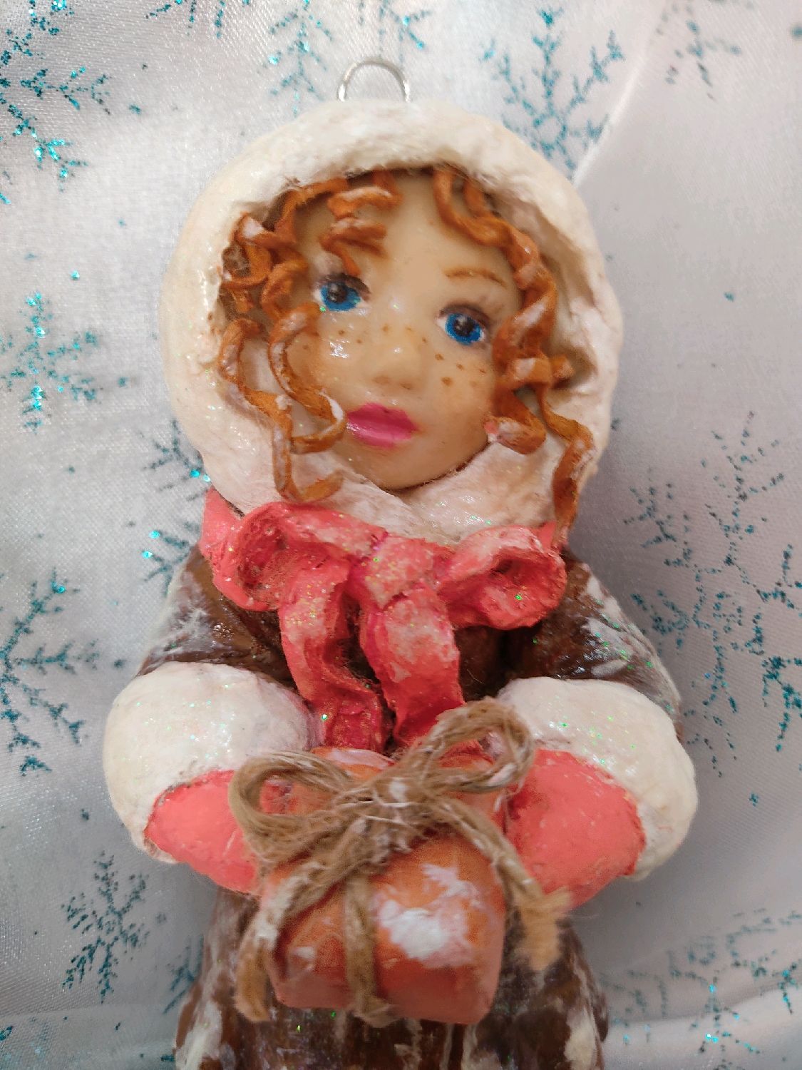 Новогодняя Игрушка Девочка Новогодняя Игрушка Девочка
