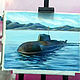  Подводная лодка. Картины. Valeria Akulova ART. Ярмарка Мастеров.  Фото №4