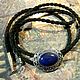 Vincent Vega bolo tie with natural (Lapis lazuli). Ties. Neformal-World. Online shopping on My Livemaster.  Фото №2
