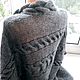  кардиган из шерсти серого цвета рукава три четверти. Кардиганы. Sweater Star Вязание на заказ.. Интернет-магазин Ярмарка Мастеров.  Фото №2