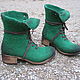 Валяные ботинки Green Marcella waxed, Ботинки, Ялта,  Фото №1