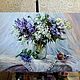 Oil painting 'lilac blooms' 50-70. Pictures. OMA-EVA. My Livemaster. Фото №5