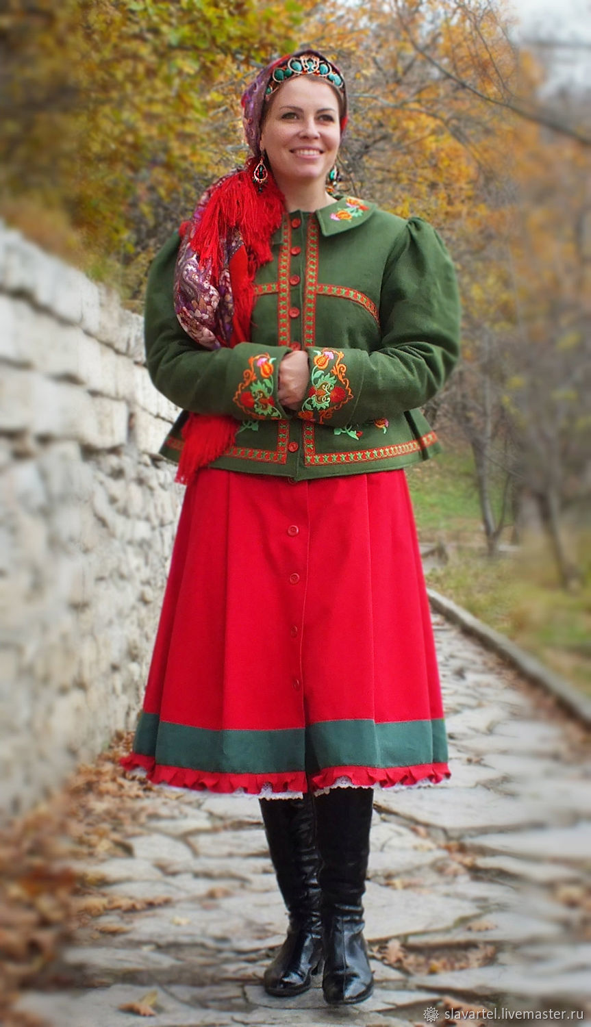 Зимняя одежда в русском стиле