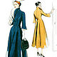 V1738 Выкройки винтажное платье пальто 1948 г. Vogue 1738, Выкройки для шитья, Санкт-Петербург,  Фото №1