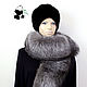 Fur detachable collar boa Fox fur.TC-304. Collars. Mishan (mishan). Online shopping on My Livemaster.  Фото №2