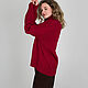 СВИТЕР Raspberry ИЗ 100% BABY КАШЕМИРА Loro Piana. Свитеры. Трикотаж из пряжи премиум класса 
                    LOVER CASHMERE. Ярмарка Мастеров.  Фото №5