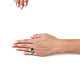 Кольцо с нефритом, яшмой и друзой агата, кольцо три камня. Кольца. Irina Moro (Ирина Моро украшения). Ярмарка Мастеров.  Фото №5