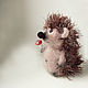 Soft toy hedgehog, interior toy hedgehog, knitted toy, Stuffed Toys, Zhukovsky,  Фото №1