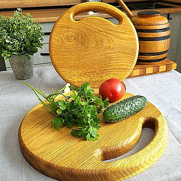 Посуда ручной работы. Ярмарка Мастеров - ручная работа Набор деревянных разделочных досок из дуба разделочная доска деревянна. Handmade.