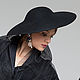 Wide-brimmed hat in the style of Dior. Hats1. Exclusive HATS. LANA ANISIMOVA.. My Livemaster. Фото №6