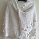 Sale -5% Big white cozy knit shawl, white romantic wedding shawl. Wraps. Vyazantia. Online shopping on My Livemaster.  Фото №2