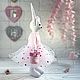 Заяц игрушка подарок девочке. Тильда Зверята. Candy dolls handmade (Анна) (candy-dolls). Интернет-магазин Ярмарка Мастеров.  Фото №2