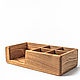 Napkin holder with compartments for salt and spices in natural color. Napkin holders. Foxwoodrus. My Livemaster. Фото №4