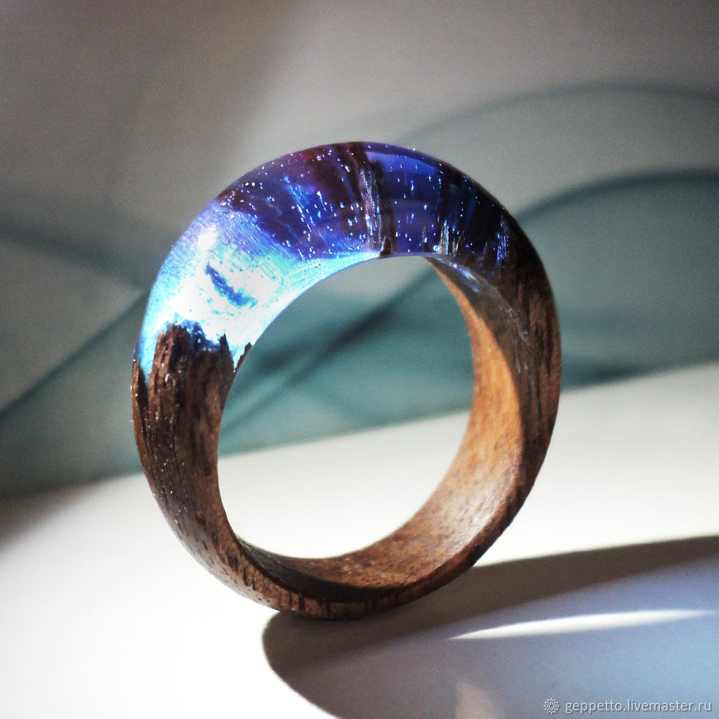 Wooden ring 'Heavenly sweetness', Rings, Kostroma,  Фото №1
