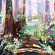 Order Emerald forest, the forest picture on canvas. Annet Loginova. Livemaster. . Pictures Фото №3