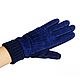 Size M. Winter gloves made of natural velour and knitwear. Vintage gloves. Butichok from N.. Online shopping on My Livemaster.  Фото №2