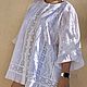 Summer tunic flying from white sewing and lace in boho Adele style. Tunics. PolMary. My Livemaster. Фото №5
