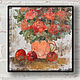 Oil painting beautiful still life Roses and red apples, Pictures, Kostomuksha,  Фото №1