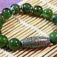 Order Jade bracelet and JI Beads, longevity, well-being, amulet. Handwork of jewelry.. Livemaster. . Bead bracelet Фото №3