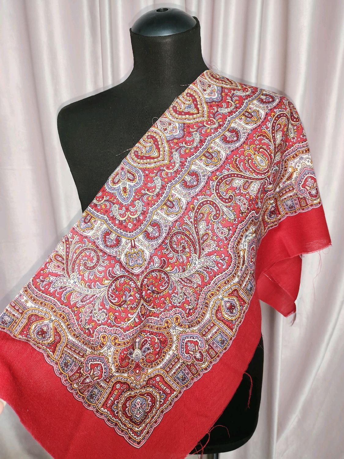 Лоскут платка "Осеннее утро" павловопосадского – купить на Ярмарке ...