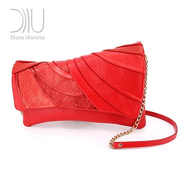 White Designer Clutch Bag - Antique, Diana Ulanova